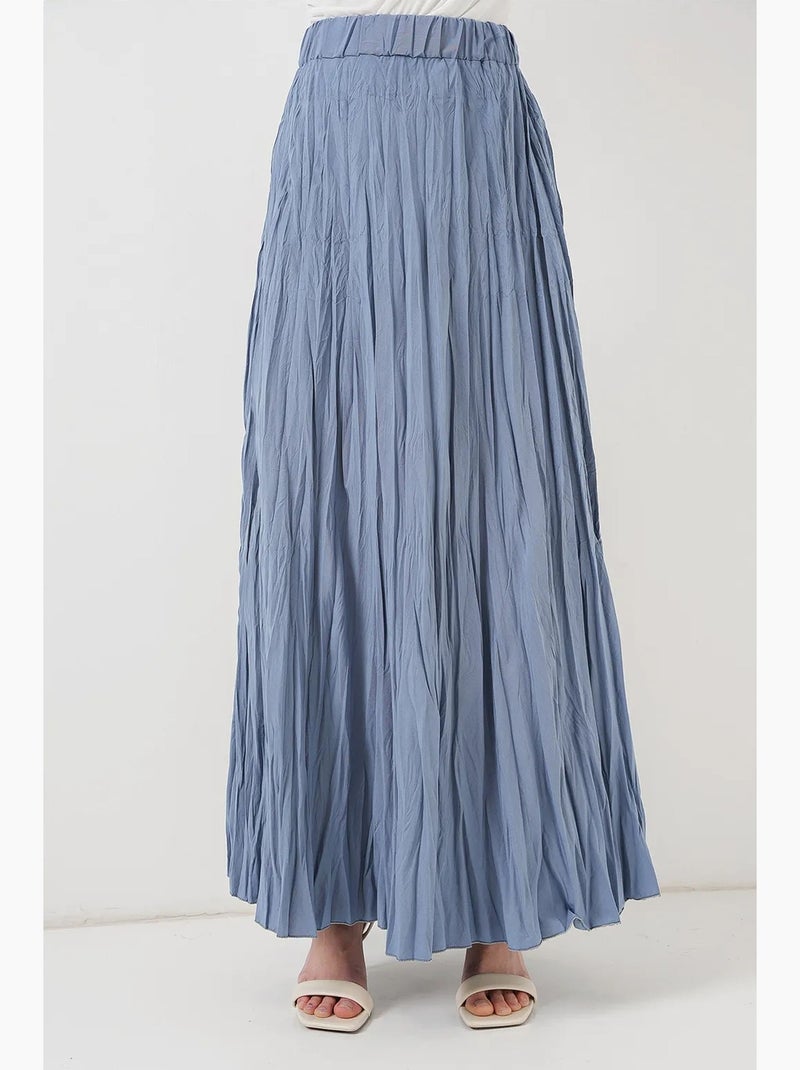 Jupe longue texturée bdart Bleu - Kiabi