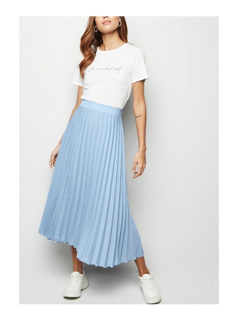 Jupe longue Vero Moda Bleu ciel - Kiabi