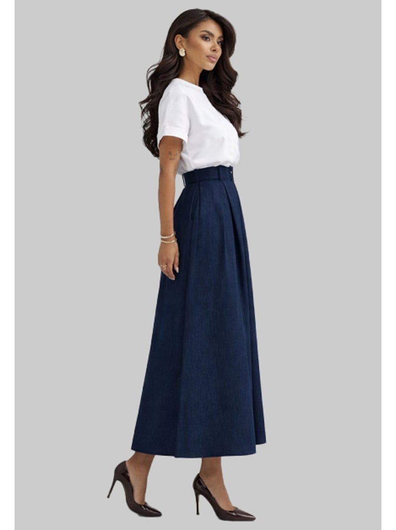 Jupe longue Vero Moda Bleu marine - Kiabi
