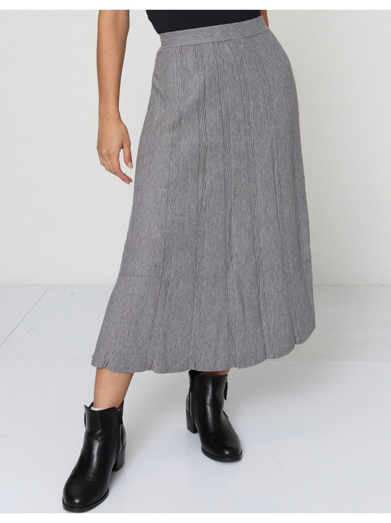 Jupe longue Vero Moda Gris - Kiabi