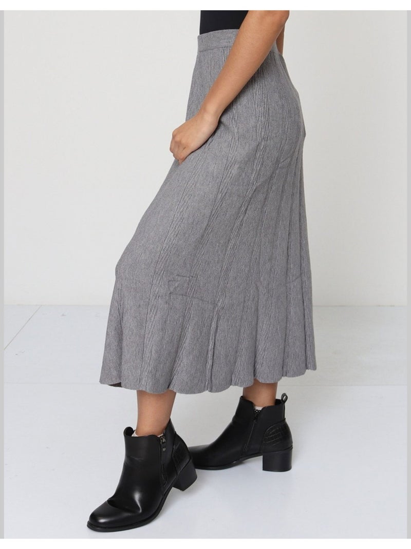 Jupe longue Vero Moda Gris - Kiabi