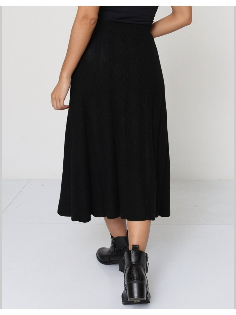 Jupe longue Vero Moda Noir Noir - Kiabi