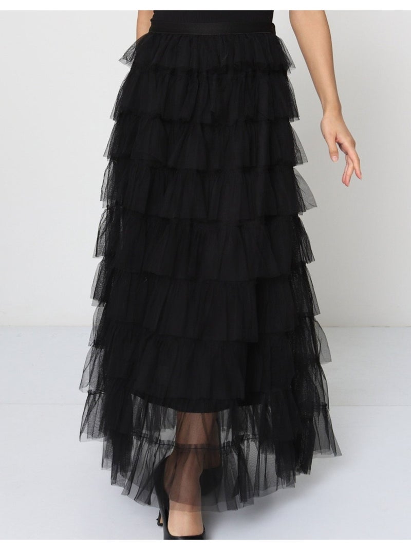 Jupe longue Vero Moda Noir Noir - Kiabi