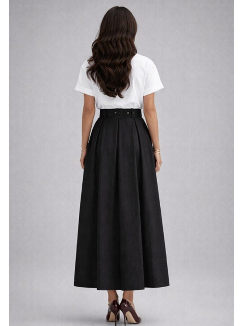 Jupe longue Vero Moda Noir Noir - Kiabi