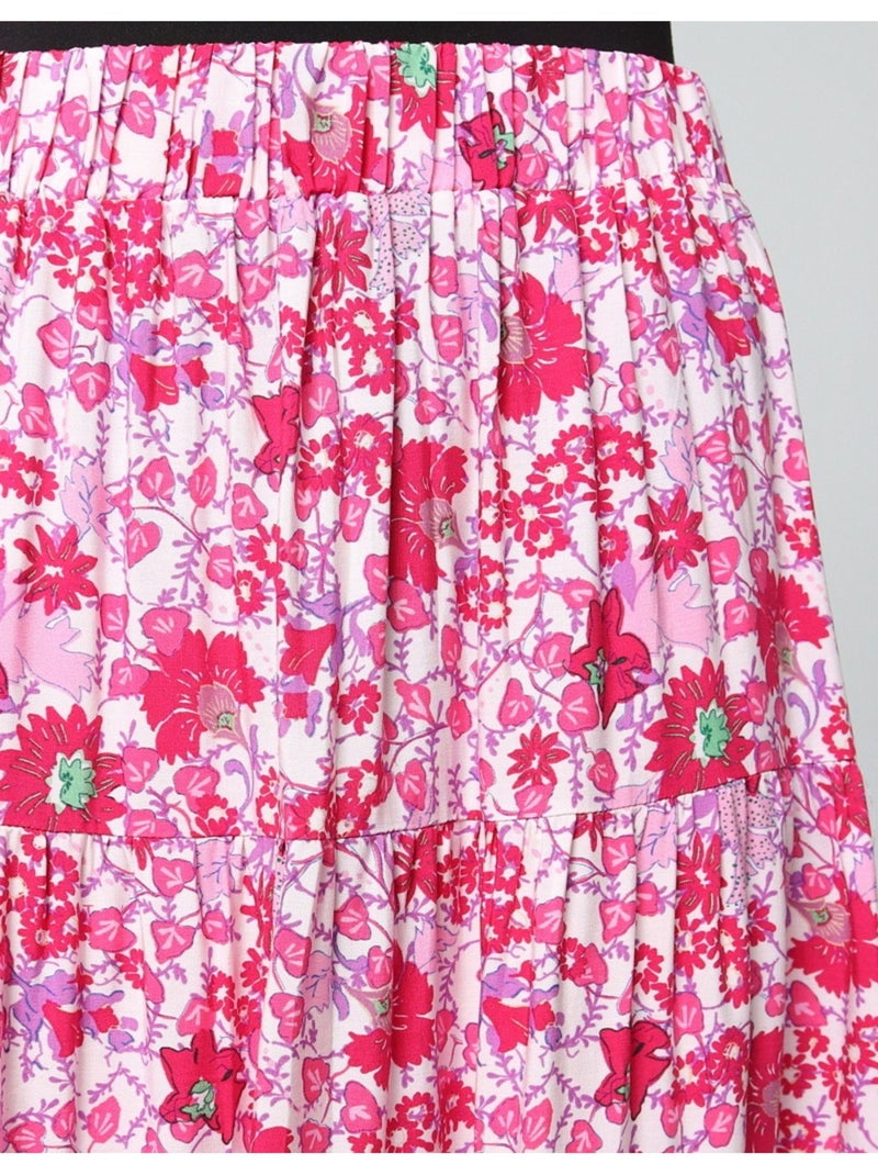 Jupe longue Vero Moda Rose - Kiabi