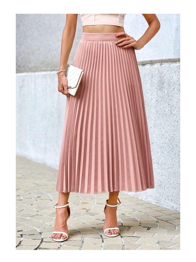 Jupe longue Vero Moda Rose - Kiabi