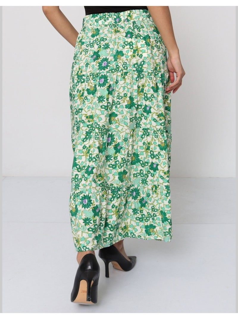 Jupe longue Vero Moda Vert - Kiabi