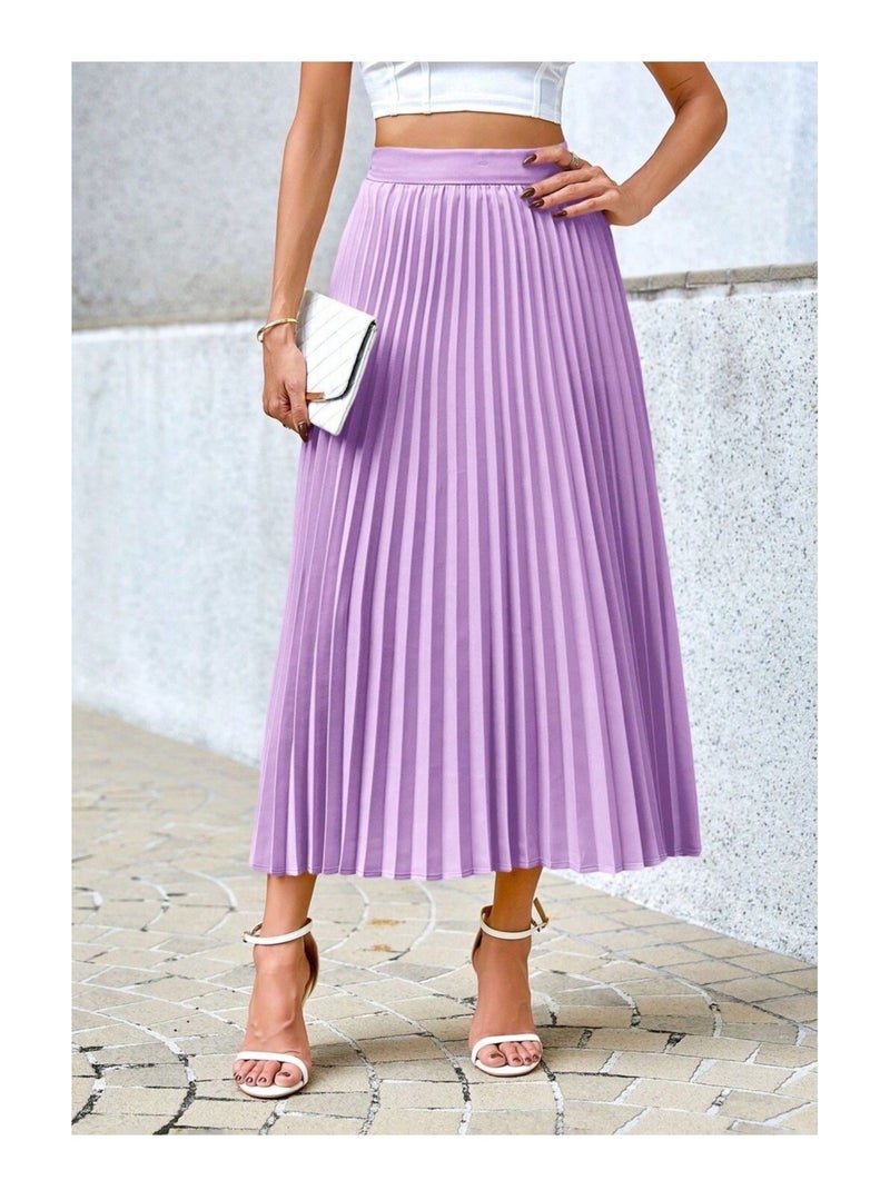Jupe longue Vero Moda Violet - Kiabi
