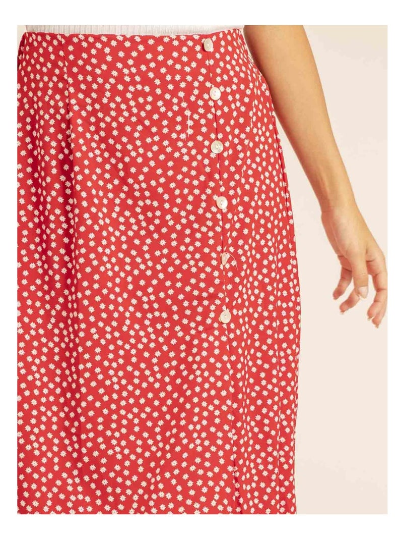 Jupe longue xeroni Rouge - Kiabi