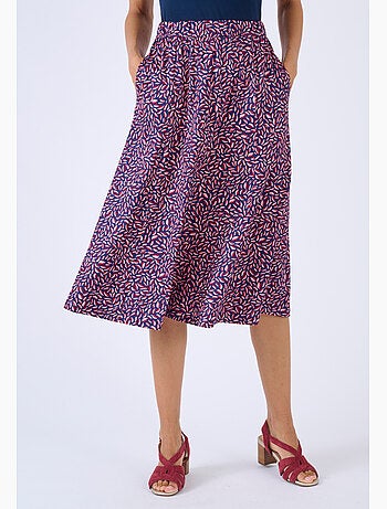 Jupe maille chaude à panneaux - Damart