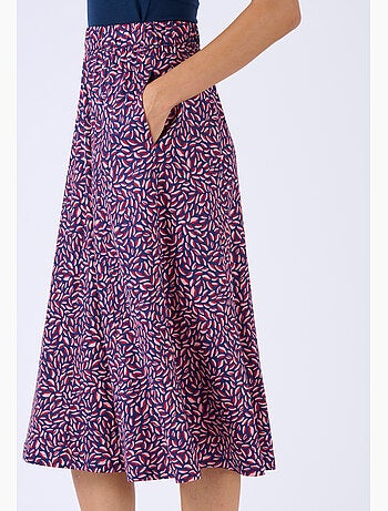 Jupe maille chaude à panneaux - Damart