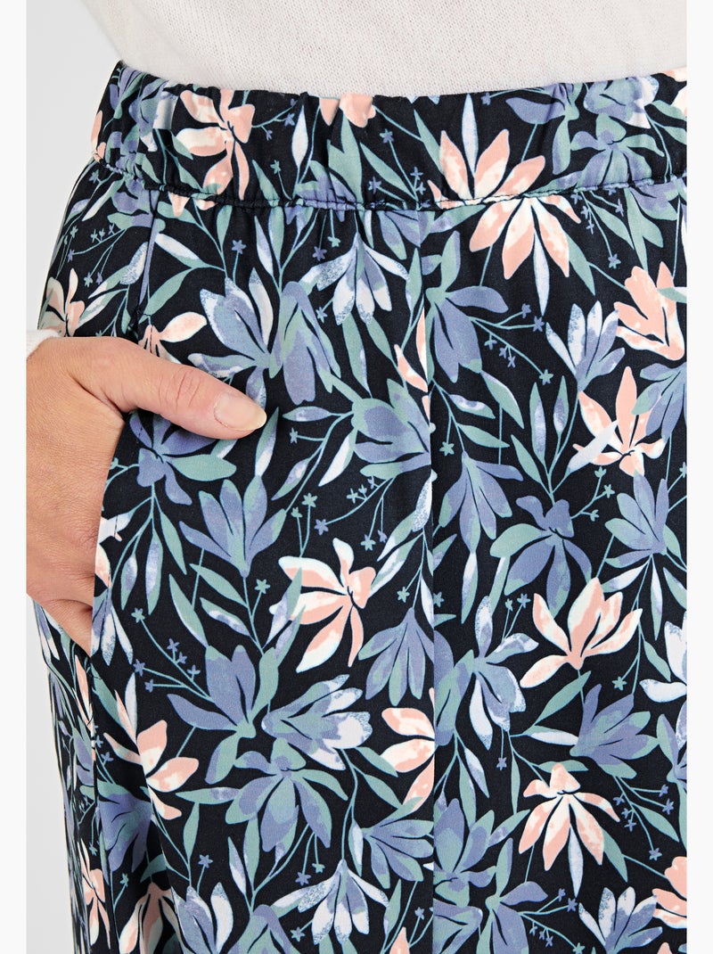 Jupe maille chaude stretch - Damart Bleu - Kiabi