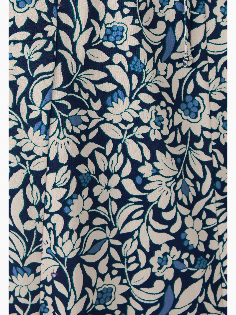 Jupe maille crêpe stretch - Damart Bleu - Kiabi