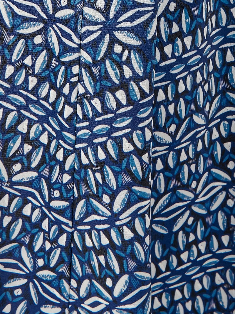 Jupe maille crêpe stretch - Damart Bleu marine - Kiabi