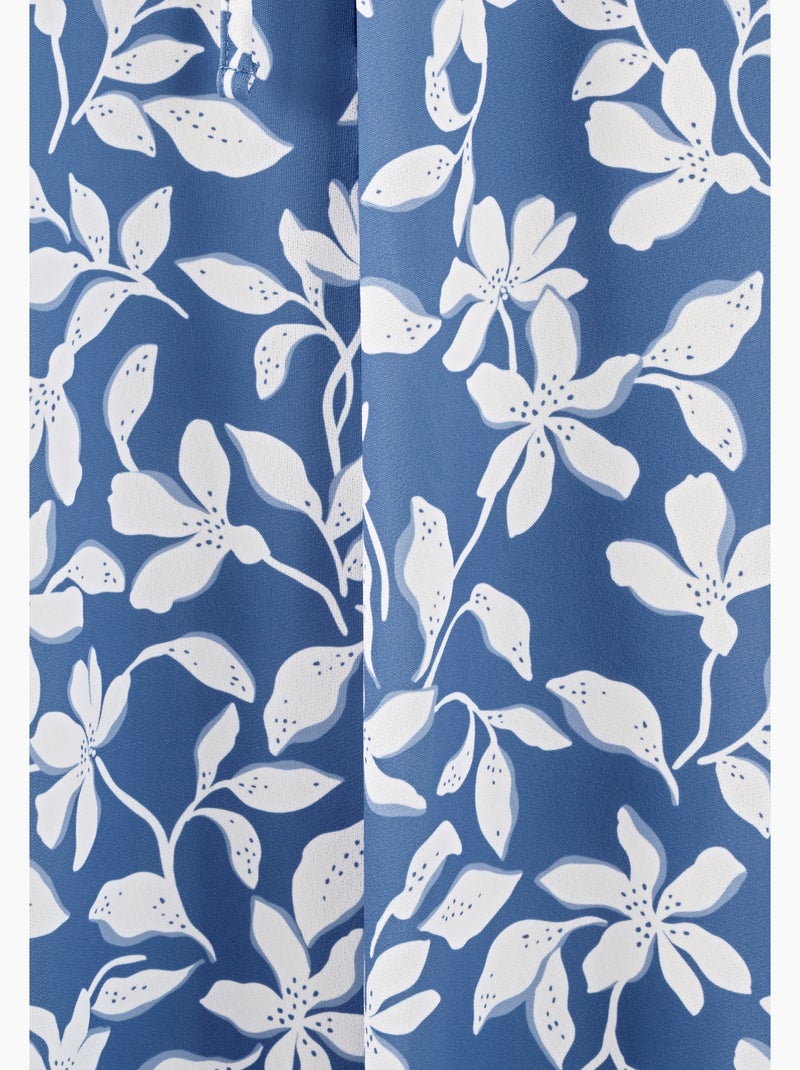 Jupe maille crêpe stretch - Damart Bleu marine - Kiabi