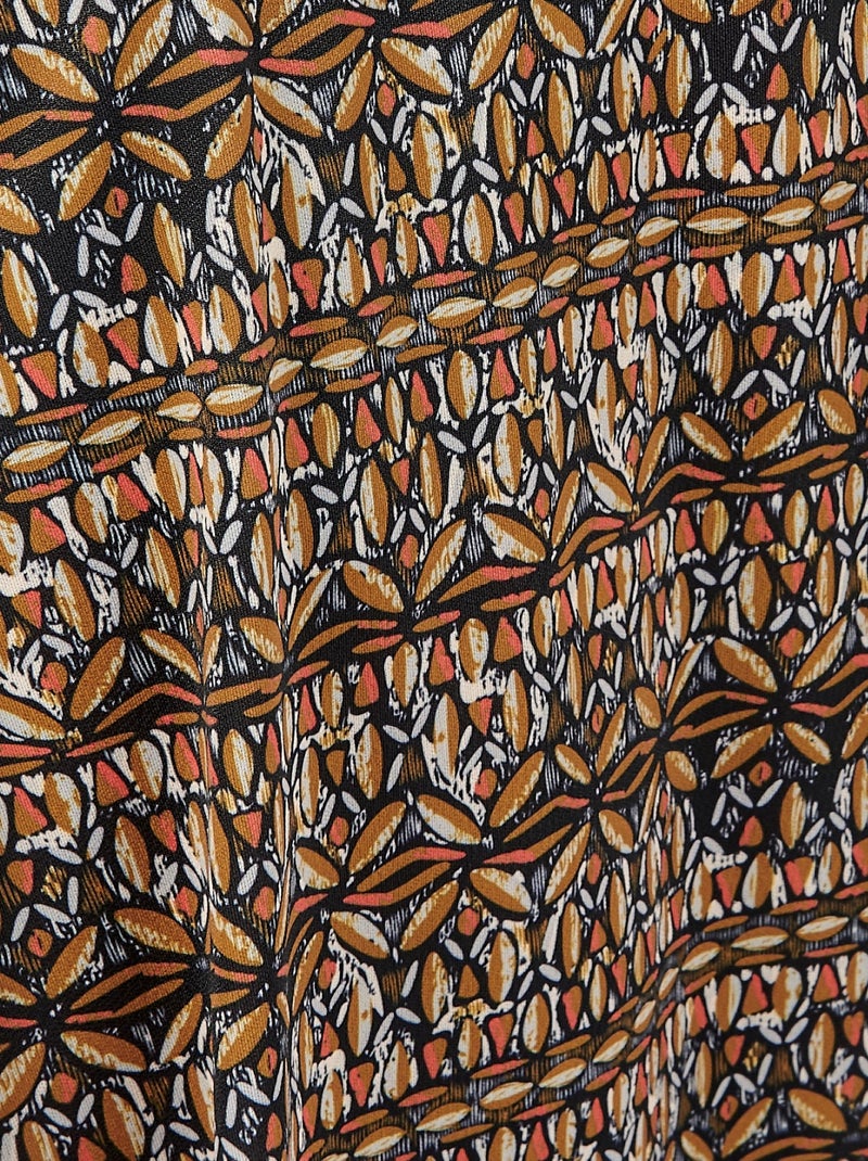 Jupe maille crêpe stretch - Damart Kaki - Kiabi