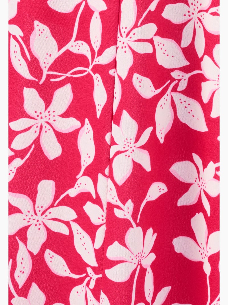 Jupe maille crêpe stretch - Damart Rose fushia - Kiabi