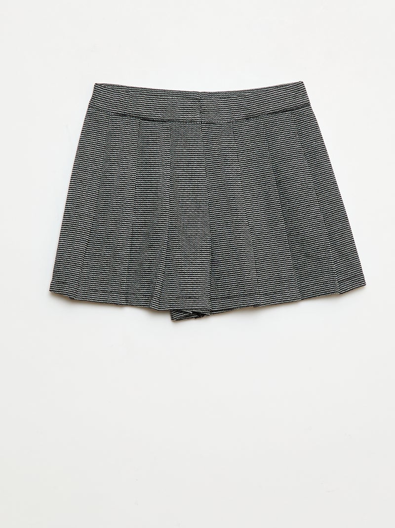 Jupe maille fantaisie Noir - Kiabi