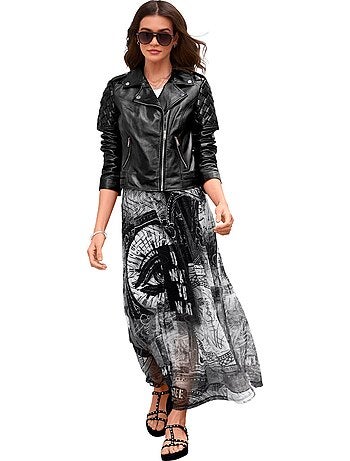 Jupe Maille Imprimé Mode - Taille Standard - helline