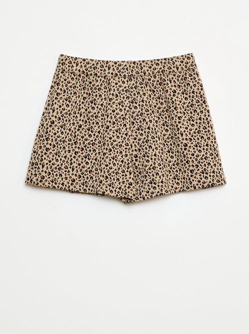 Jupe maille léopard - Kiabi