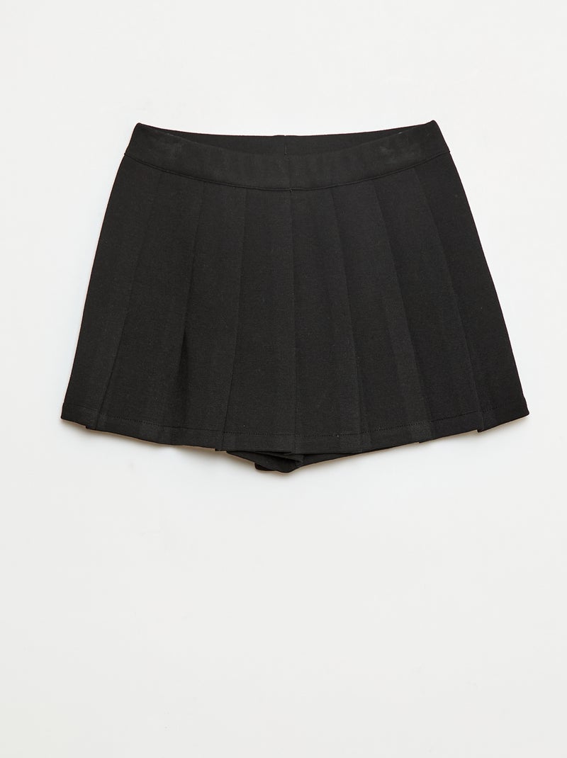 Jupe maille unie Noir - Kiabi