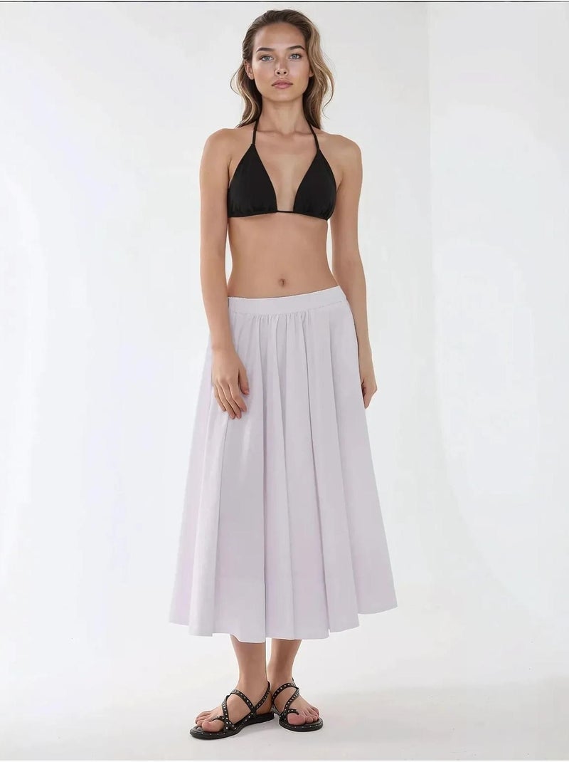 Jupe maxi a-form fit Blanc - Kiabi