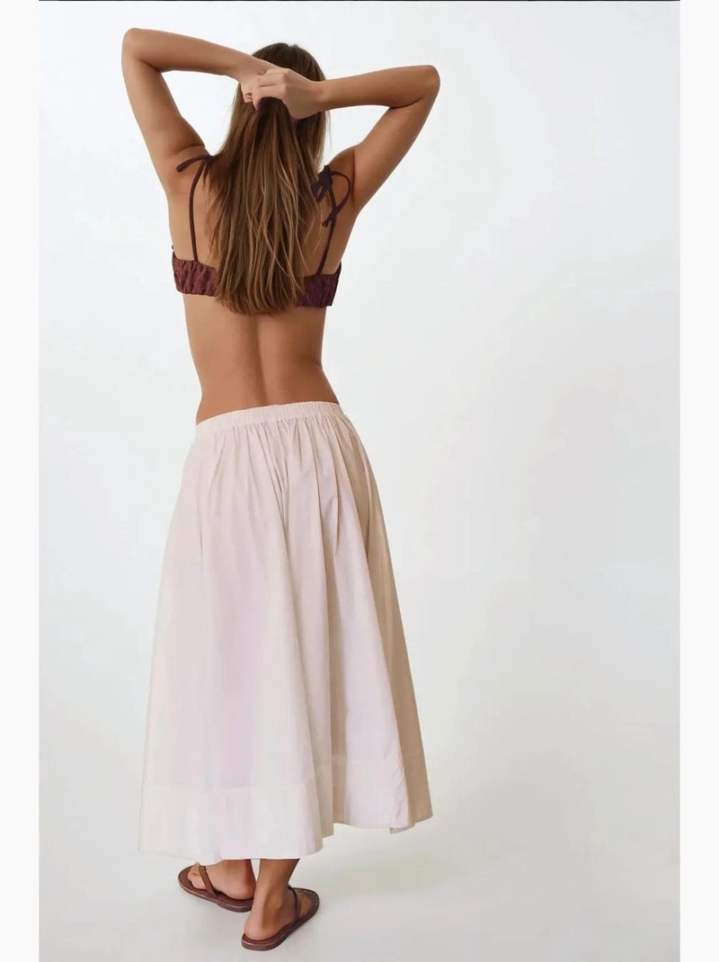 Jupe maxi a-form fit hiccup Blanc - Kiabi