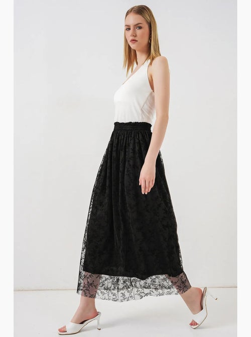 Jupe maxi trapèze taille haute à fleurs bdart - Kiabi Jupe maxi trapèze taille haute à fleurs bdart - Kiabi