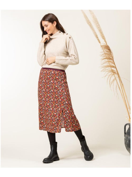 Jupe mi longue - Terre de Marins - Kiabi