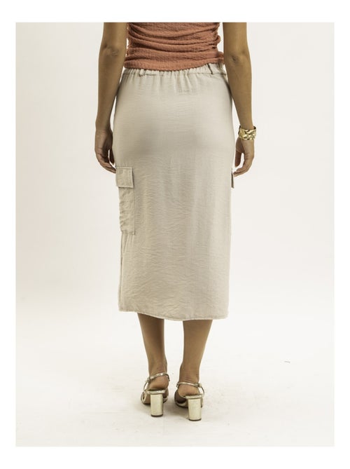 Jupe mi-longue cargo XILITA - Kiabi