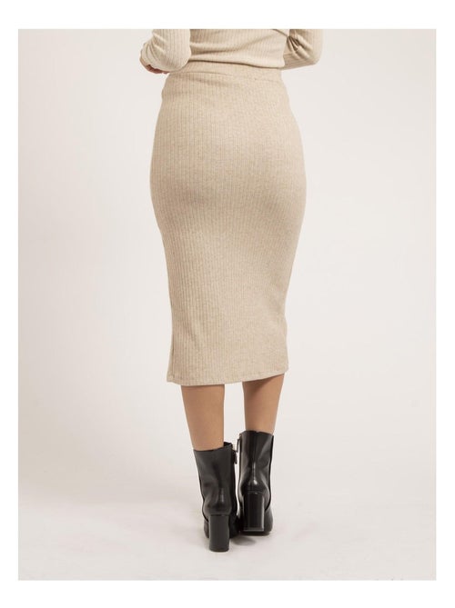 Jupe mi-longue maille XASHERE - Kiabi