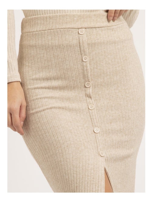 Jupe mi-longue maille XASHERE - Kiabi