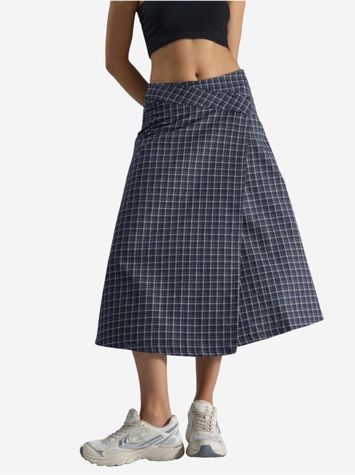Jupe midi à carreaux taille haute - Kiabi Jupe midi à carreaux taille haute - Kiabi