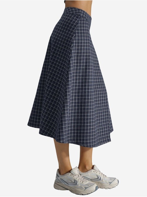 Jupe midi à carreaux taille haute - Kiabi Jupe midi à carreaux taille haute - Kiabi
