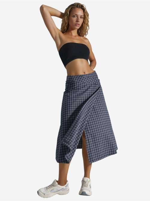 Jupe midi à carreaux taille haute - Kiabi Jupe midi à carreaux taille haute - Kiabi