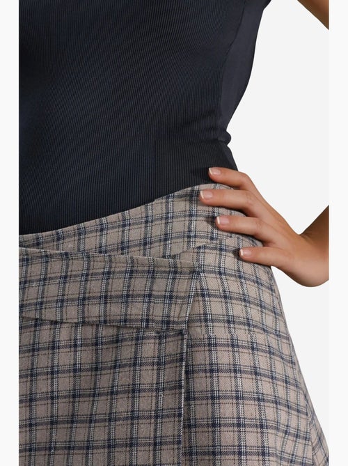 Jupe midi à carreaux taille haute hiccup - Kiabi Jupe midi à carreaux taille haute hiccup - Kiabi