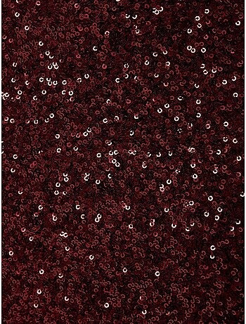 Jupe midi à paillettes avec fente