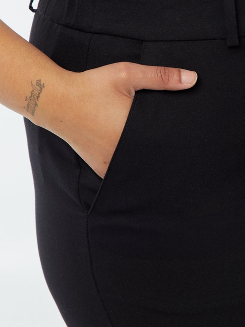 Jupe midi avec fente à l'avant - Kiabi