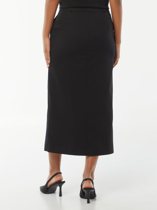 Jupe midi avec fente devant - Kiabi