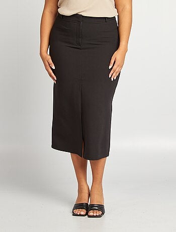 Jupe cargo style militaire, poches, Lyocell mélangé, noir | Ulla Popken