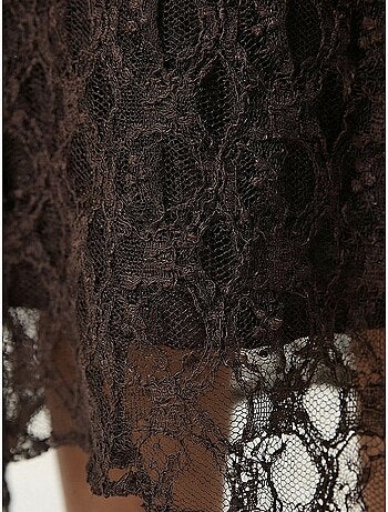 Jupe midi en dentelle taille haute istanbul