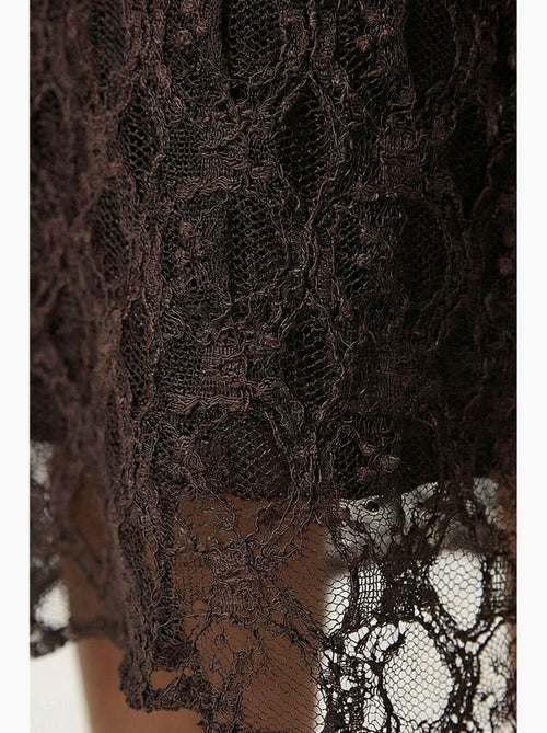 Jupe midi en dentelle taille haute istanbul - Kiabi Jupe midi en dentelle taille haute istanbul - Kiabi