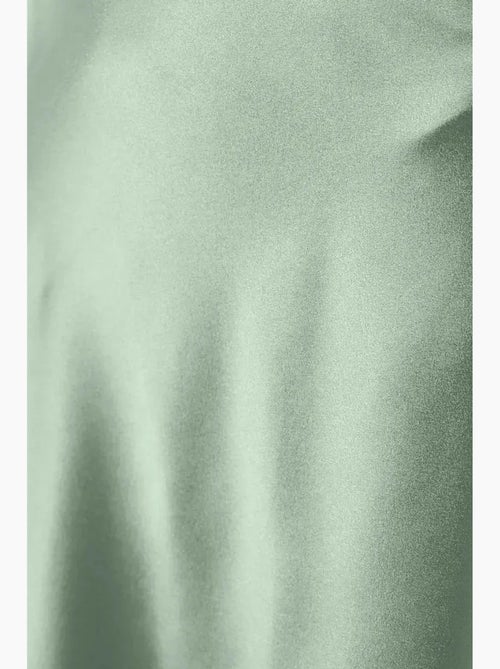 Jupe midi en satin taille haute hiccup - Kiabi Jupe midi en satin taille haute hiccup - Kiabi