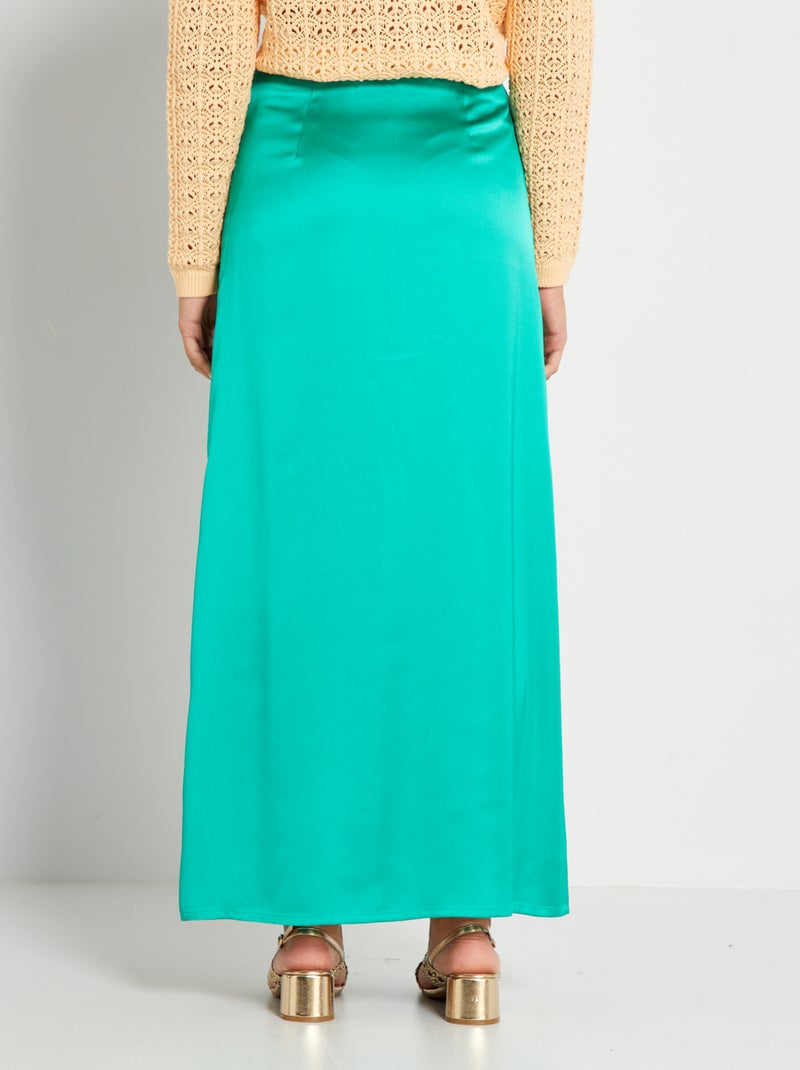 Jacques Vert Women's Blue Polka Dot Midi A-Line Skirt Size 10