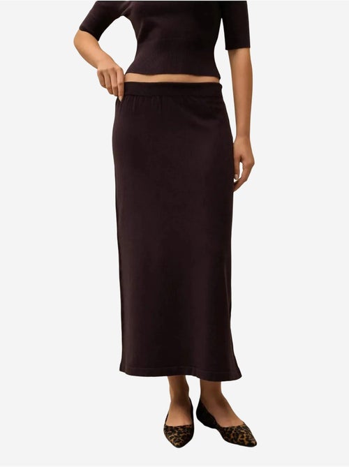 Jupe midi en tricot texturé - Kiabi Jupe midi en tricot texturé - Kiabi