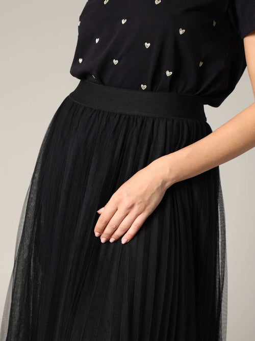 Jupe midi en tulle plissé léger
 'Deeluxe' - Kiabi