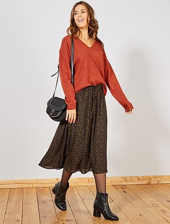 Jupe midi et fluide 'JDY'