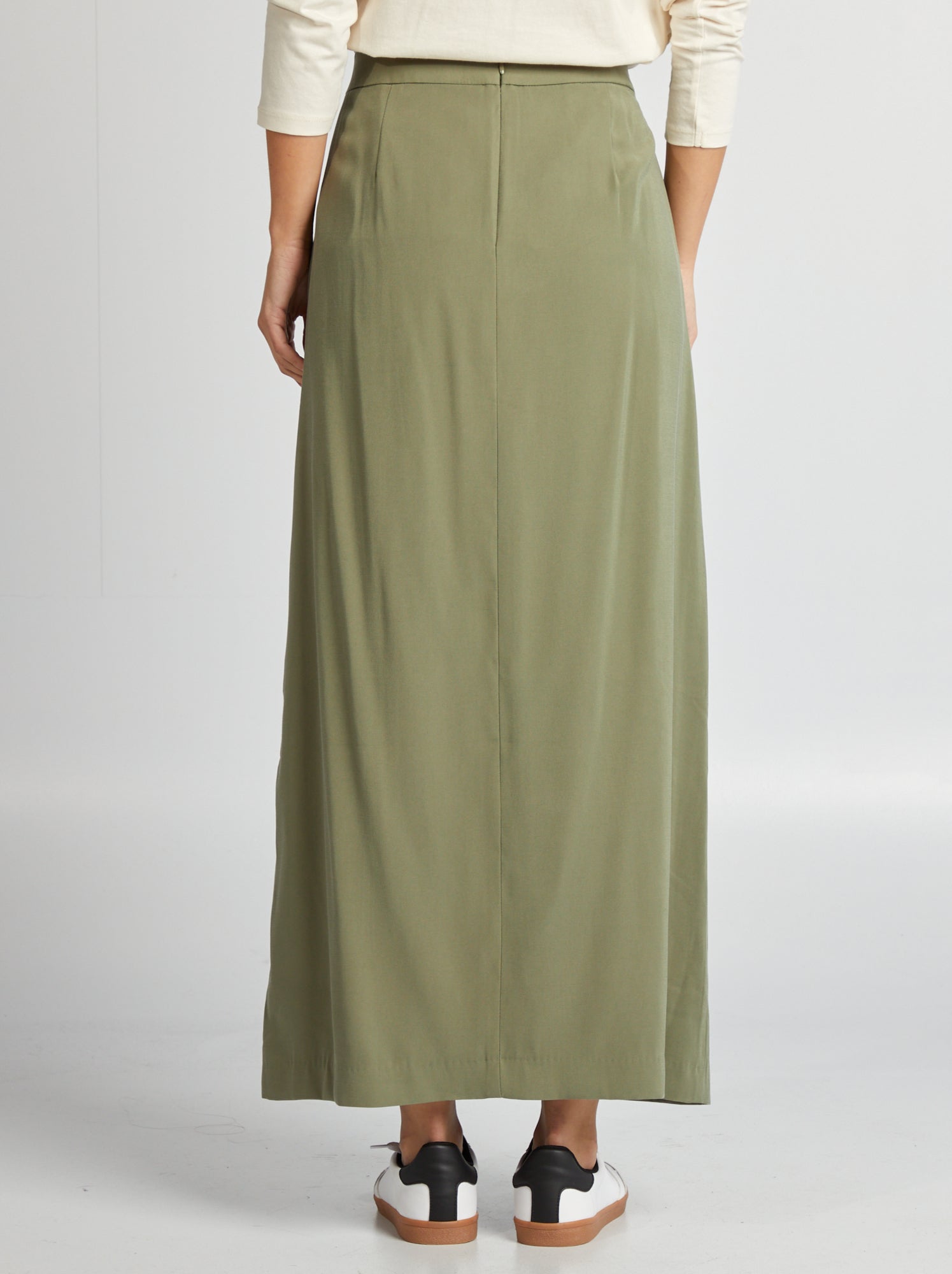 Jupe En Jean Taille Haute Avec Ourlet Festonné - Style Décontracté Femme (Cupshe, 90% Coton) - 10