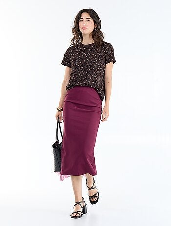 Jupe midi forme crayon