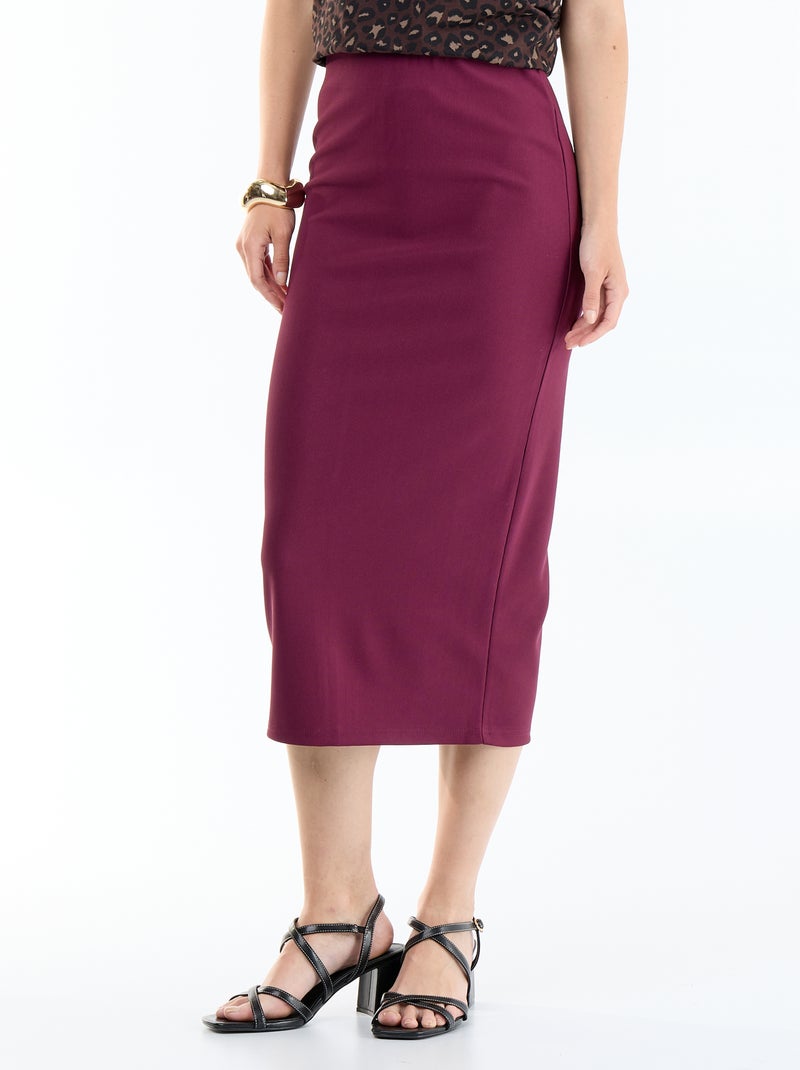 Jupe midi forme crayon Rose - Kiabi